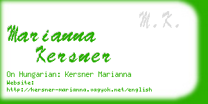 marianna kersner business card